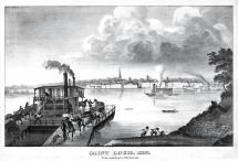 View - Saint Louis River Illustration, St. Louis 1875 Pictoral Atlas
